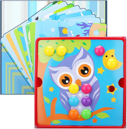 Creative Pegboard Game Set for Toddlers and Preschoolers, Style E