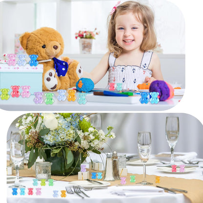 320Pcs Resin Animals Figures,Mini Counting Bears,Mini Resin Bears, Tiny Miniature Figurines Bear to Hide, Bulk Mini Teddy Bears for Kids, Counting Manipulatives, Valentine’s Gifts