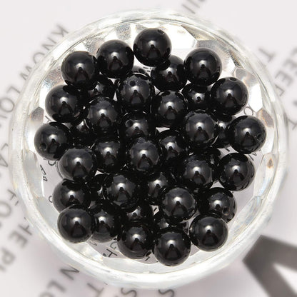NCB 100pcs Original Natural Stone Beads Gemstone Round Loose Beads 6mm 8mm 10mm (Blue Aventurine, 6mm 100Beads) - Colors B