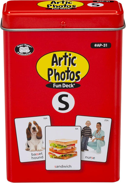 Super Duper Publications | Articulation Photos S Sound Fun Deck Flash Cards | Educational Learning Resource for Children