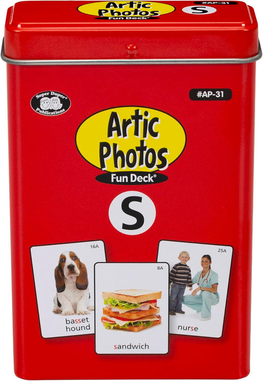 Super Duper Publications | Articulation Photos S Sound Fun Deck Flash Cards | Educational Learning Resource for Children