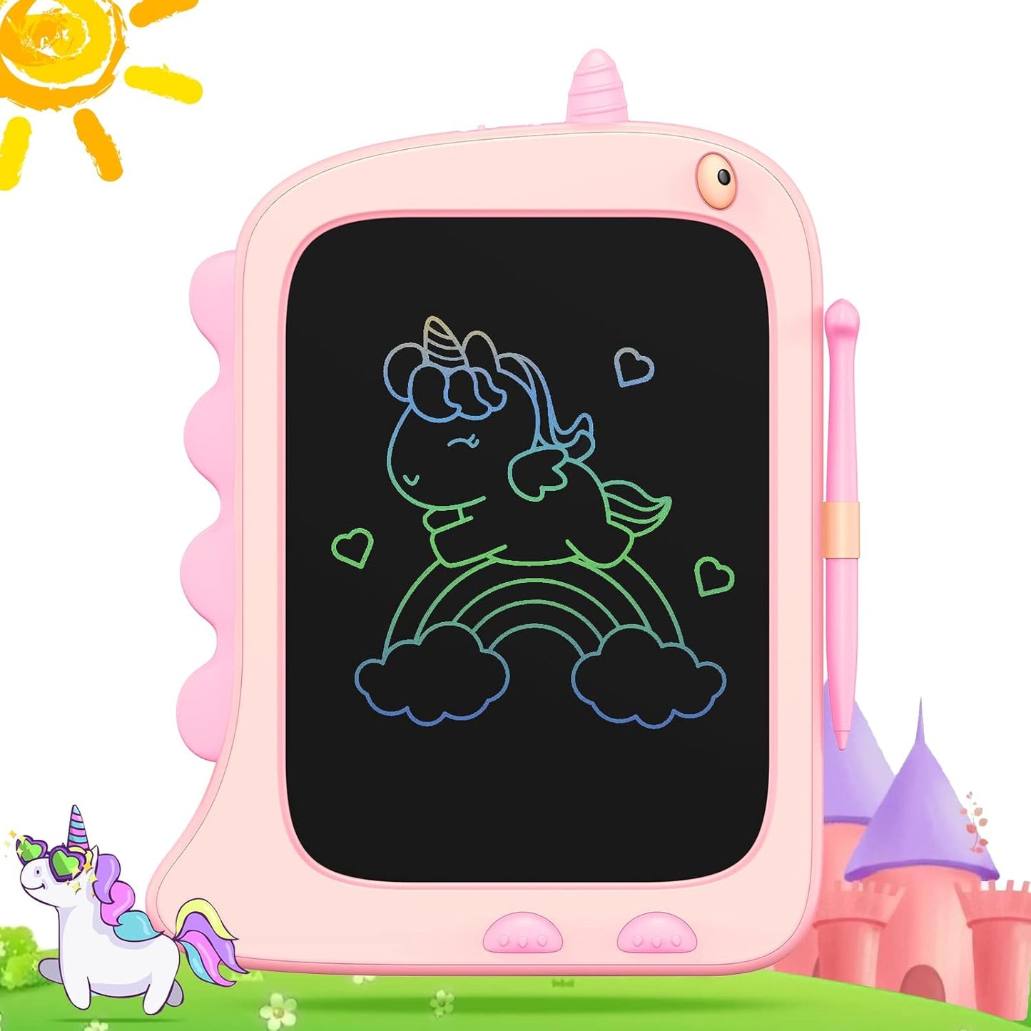 ORSEN 8.5 Inch Doodle Board Drawing Tablet - Dinosaur Toy Gift for Kids 3-7 Years Old