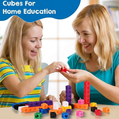 Libima 500 Pieces Math Cubes Set Learning Linking Manipulative Educational Cube Stem Connecting Cube Number Counting Cubes Blocks