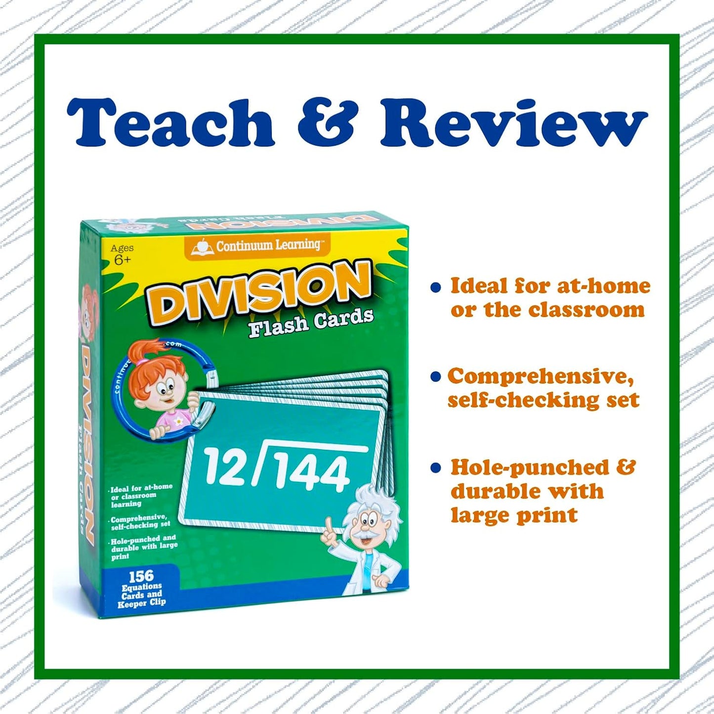 Continuum Learning 0-12 Multiplication Flash Cards for Kindergarten and Elementary Classroom Must Haves, 156 Math Flashcards, Teacher Must Haves for Homeschool and Classroom Essentials