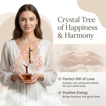 ANAYA AGATE 7 Chakra Healing Crystal Tree of Life Kit, Bracelet, Pendant, Necklace, Feng Shui Money Bonsai Tree, Positive Energy for Women, Mom, Sister and Housewarming Decoration