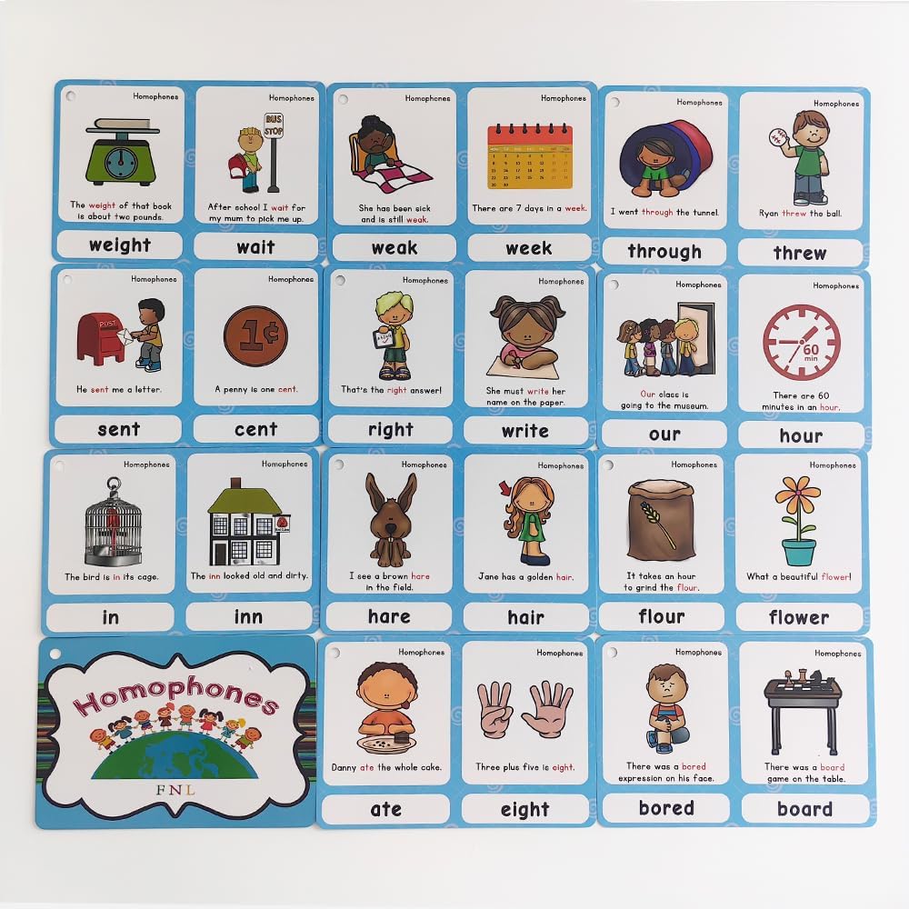 Lilias Irregular Past Tense Verbs English Grammar Double-Side Learning Flash Cards - 24 Card Set for Homeschool, Preschool, Primary School, ESL, Autism, Vocabulary Building