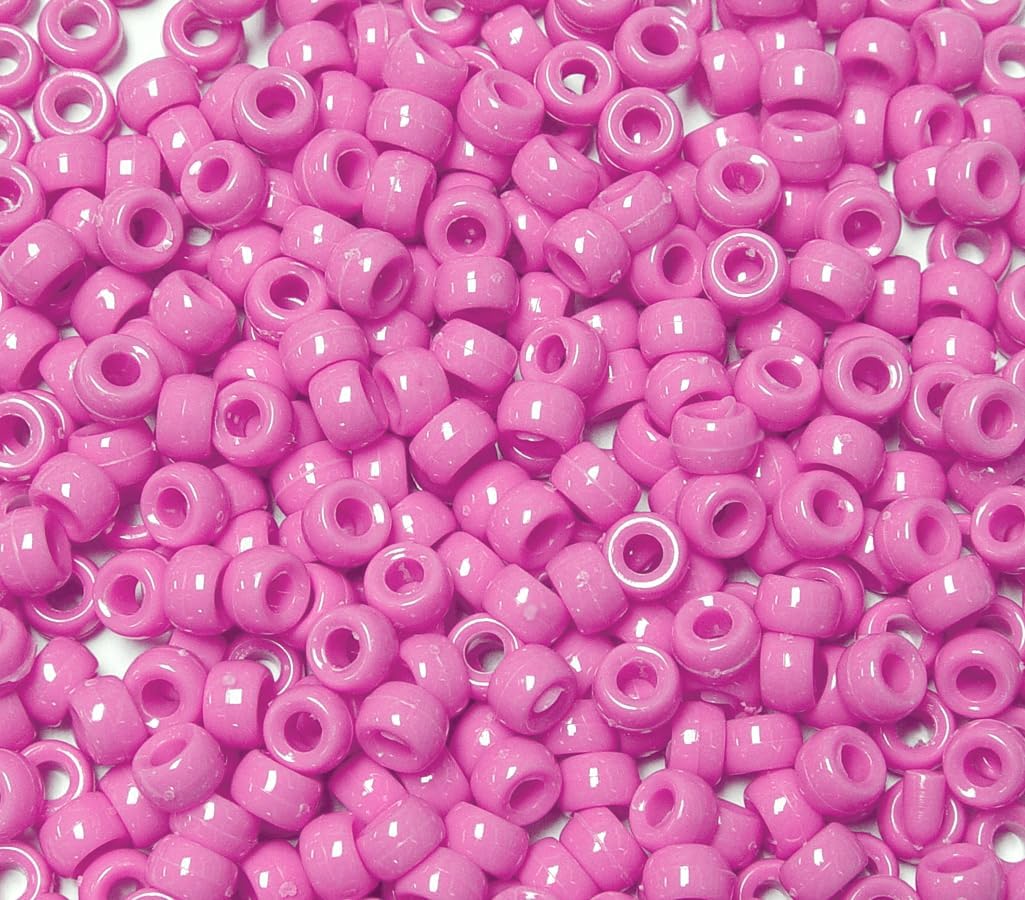 JOLLY STORE Crafts - Mini Pony Beads, Easy-to-Use Reusable Jewelry-Making/Bracelet Beads for Art, Craft Decorations & More, 6.5 x 4mm Beads, Crafted in The USA, Opaque Grey, 1000 pcs (Pack of 1)