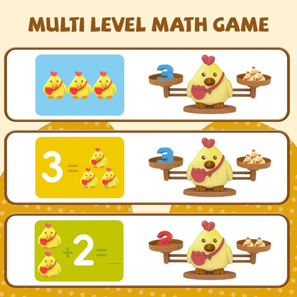 Snugzy Frog Balance Counting Toys, Number Counting Scale Games for Kids Cool Math Learning Games for Boys and Girls Preschool Kindergarten Learning STEM Montessori Educational Toys for 3+ (93 PCS)