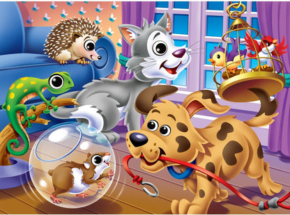 MasterPieces – 48 Piece Jigsaw Puzzle for Kids 4+ Years, Pets with Googly Eyes, Educational and Fun Game, Gift Idea for Children, 19" x 14