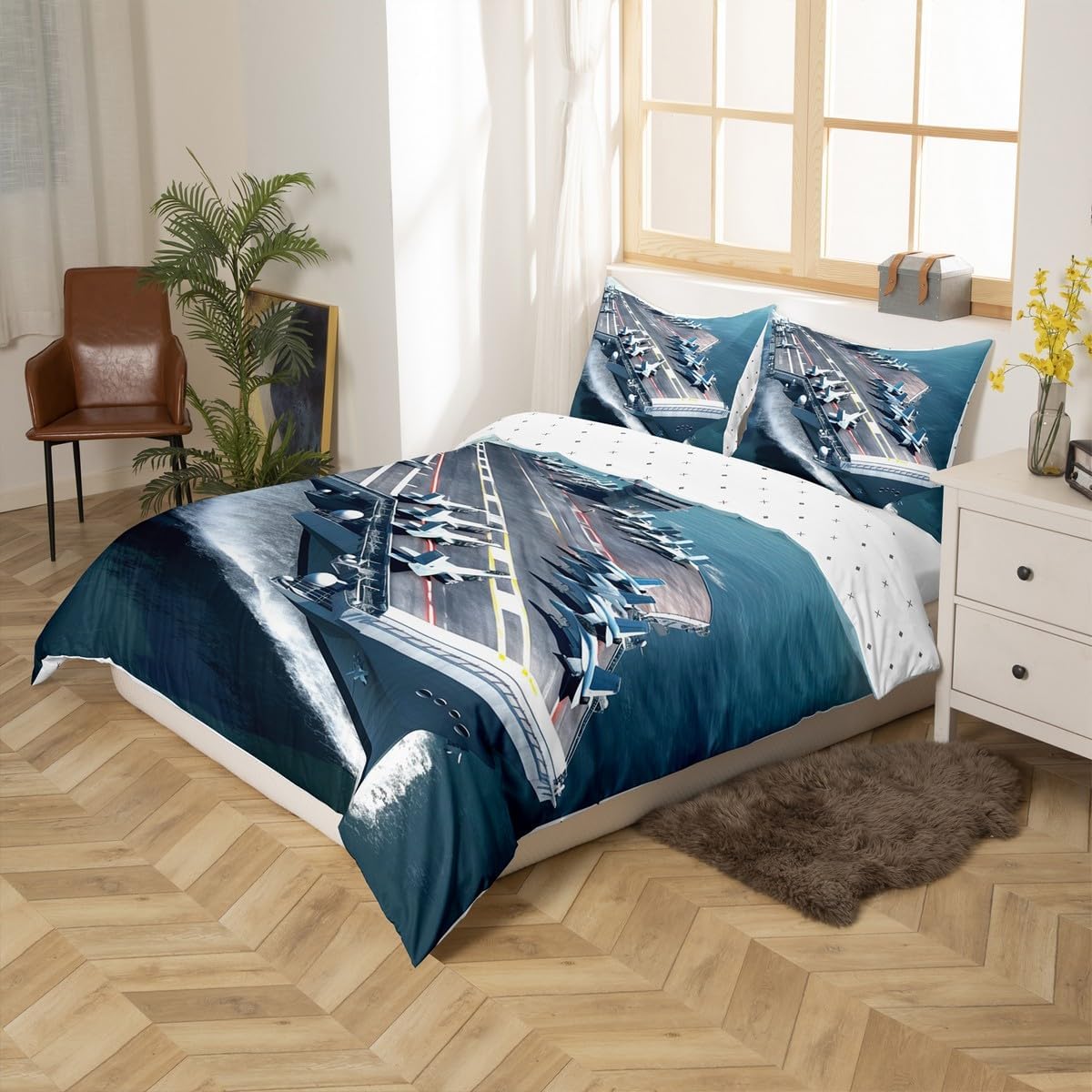 Laboratory Bedding Set Chemistry Lab Duvet Cover For Kids Teen Boys Girls Test Tube Microscope School Graffiti Comforter Cover Chemical Elements Science Theme Bedclothes 2Pcs Twin Size Gray