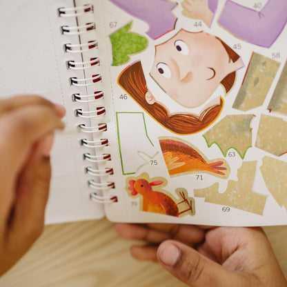 Activity Sticker Book 7 and Up The Life of Jesus Sticker Stories Puzzle Book Explore 10 New Testament Adventures 756 Reusable Stickers Spiral Binding