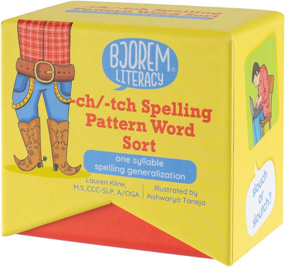Bjorem Literacy® -ch/-tch Spelling Sort – Teach Spelling Generalizations for/ch/with Sentence Prompts and Rule Breakers