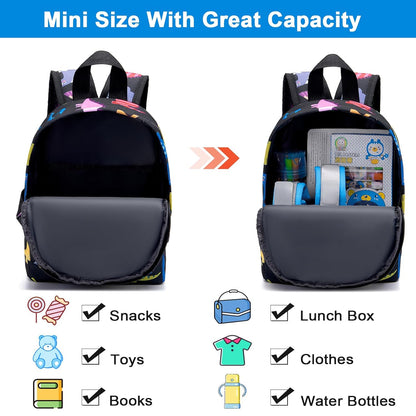 Accmor Toddler Backpack Leash with Anti Lost Wrist Link, Cute Mini Child Walking Harnesses Keep Kids Close Back Pack Rope Tether Rein for Baby Boys (Pink/Unicorn)