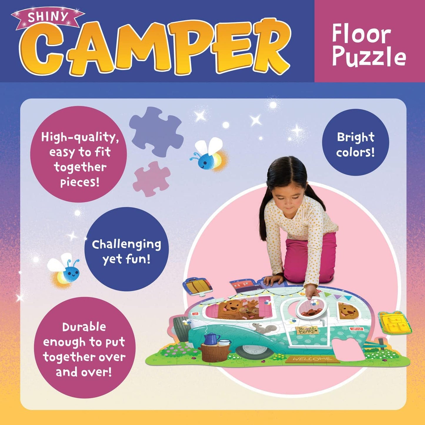 Peaceable Kingdom Hoot Owl Hoot Floor Puzzle – Giant Floor Puzzle for Kids Ages 5 & up – Great for Classrooms