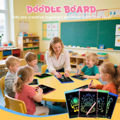 4 Pack LCD Writing Tablet for Kids, Erasable and Reusable Toddler Doodle Board in 8.5 inch, Ideal Educational Drawing Pad for Learning Toy for Ages 3-8 Gifts for Girls Boys