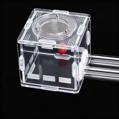 Acrylic Ant Farm Nest Tube, Clear Transparent Mini Formicarium, Scientific Observation Kit with Mesh Cover, Educational Ant Housing System (Double Test Tube)