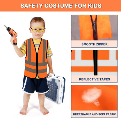 Kids Tool Bench -Toy Workbench with Electric Drill Toy Tool Accessories and Construction Vest 91pcs Toddler Tool Bench,Pretend Play Learning Toy Tool Bench for Kids Ages 3-5,4-8