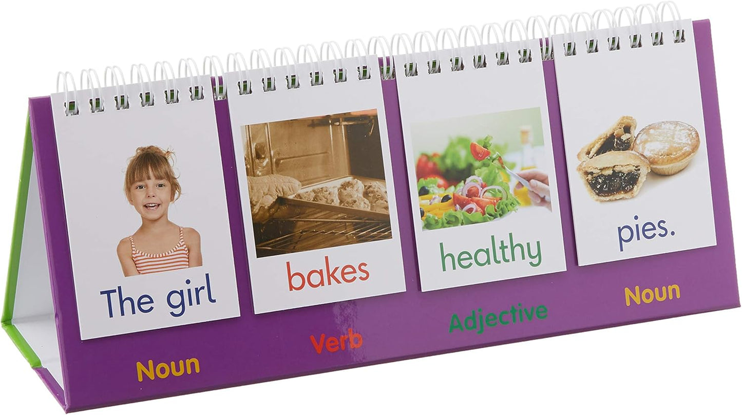 Junior Learning Sentence Flips Double-Sided Flip Stand, Ages 4-6, Vocabulary & Grammar, K-1