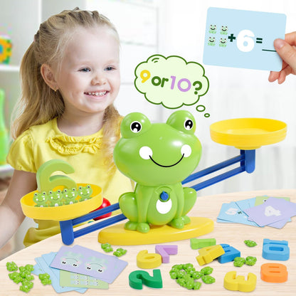 BAKAM Penguin Balance Scale Number Counting Blocks Games for Kids Ages 3-5, Montessori Math Games for Kids 5-7, Preschool Kindergarten Learning Activities, STEM Educational Toys for 3+ Year Old