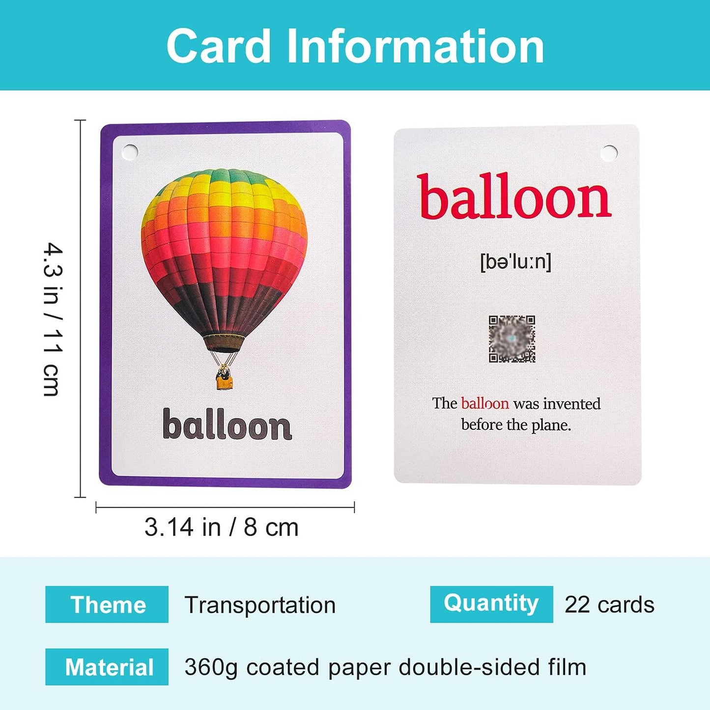 Lilias Body Parts Flash Cards, Toddler & Preschool Learning Toys, Kindergarten Learning Supplies, 4.3 x 3.14 Inch, 34 Cards