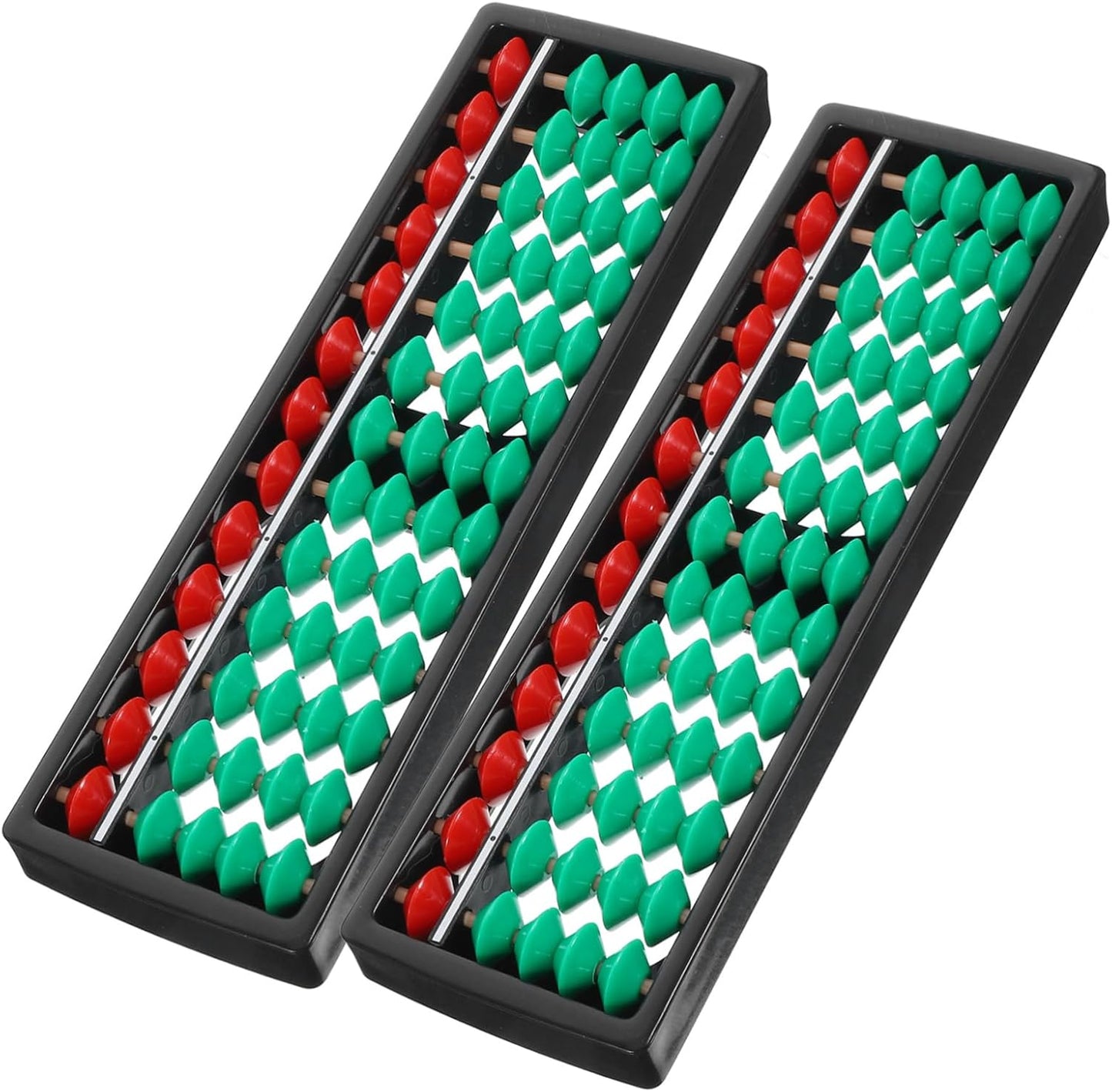 Toddmomy 2pcs Plastic Abacus for Boys and Girls Rod Educational Math Tool for Early Learning and Brain Development for Home and School Use