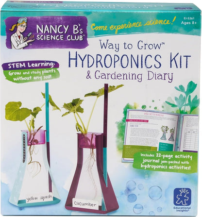 Educational Insights Nancy B's Science Club Way to Grow Hydroponics Kit & Gardening Diary