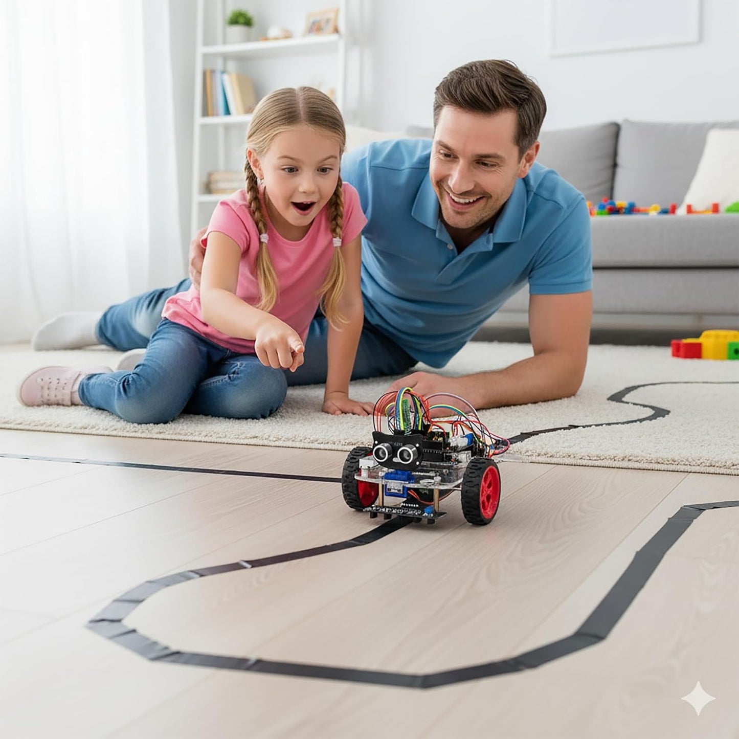 OSOYOO Model 3 Robot Car DIY Starter Kit for Arduino,Educational Motorized Robotics, Remote Control App, Learning How to Code, IOT Mechanical Coding for Teens and Adults
