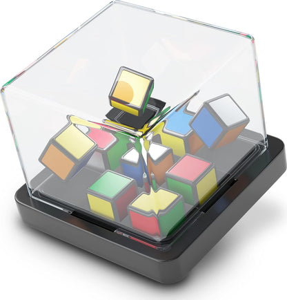 Rubik’s Cube, Rubik's Race, Ace Edition, Classic Fast-Paced Puzzle Strategy Sequence Board Game, Problem-Solving Brain Teaser, Color-Matching Game, 2 Players, for Adults, Teens, Kids Ages 7 & Up