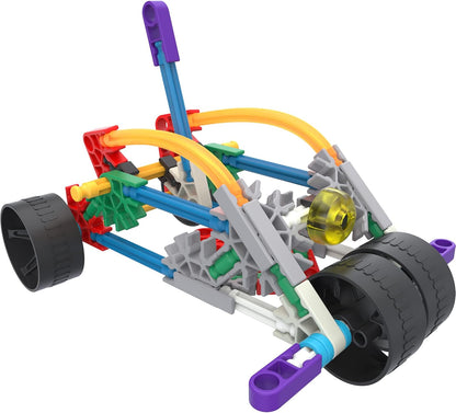 Basic Fun K'NEX | Beginner Building Set 10 Models | Educational Toys, 125 Piece Stem Learning Kit, Engineering for Kids, Construction Toy for Children Ages 7 80206