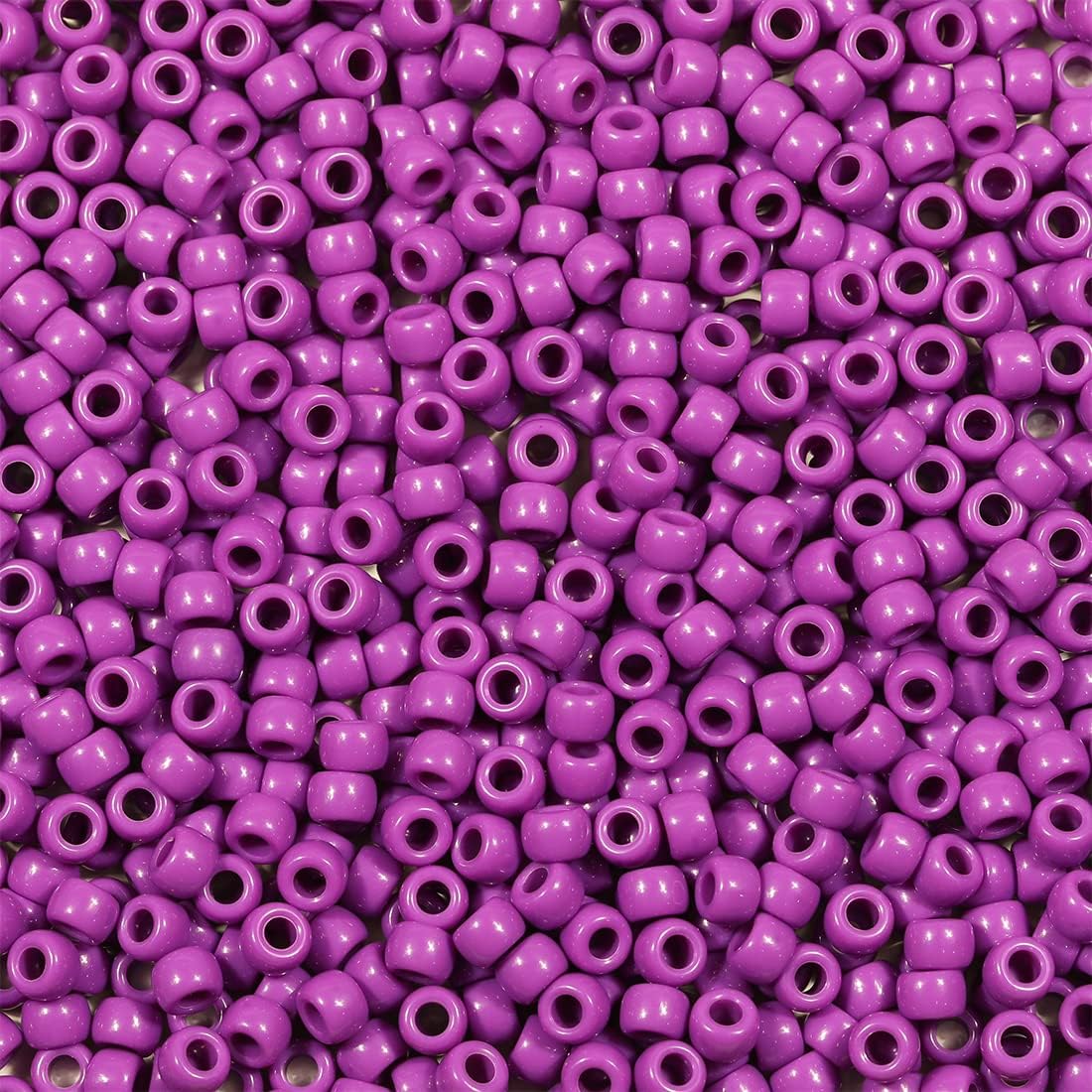 Bala&Fillic 6x9mm Army Green Pony Beads with Smooth Surface 1000pcs Crayon Color Craft Beads (Army Green)