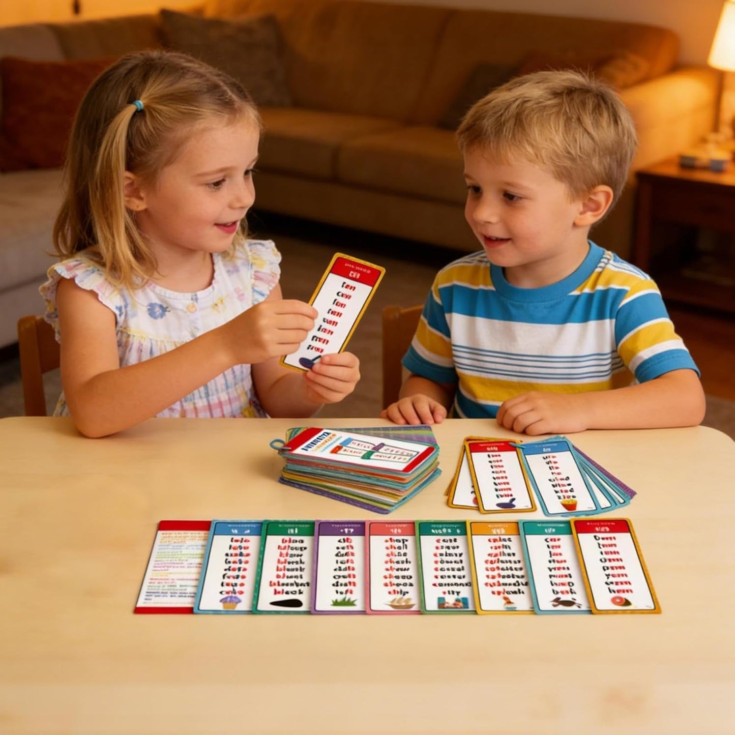 Phonics Word Cards 117 Sound Groups 900+ Rhyming Words, Preschool English Discovery Joy, Rhyming Games Phonics Games Flash Cards for Preschool Kindergarten Homeschool