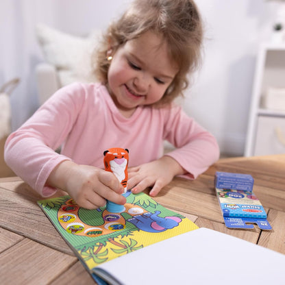 Melissa & Doug Sticker Wow!™ 24-Page Activity Pad and Sticker Stamper, 300 Stickers, Arts and Crafts Fidget Toy Collectible Character – Sea Turtle - for Kids Ages 3+ - FSC Certified