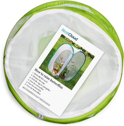 Insect and Butterfly Habitat Cage Terrarium Pop-up 12" x 14" Tall