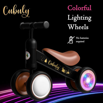 Baby Balance Bike for 1-3 Year – First Birthday Boy Girl Gifts 12-36 Month Mini Bike|Colorful Lighting Wheels|Ride on Toys |Toddler Balance Bike 1-3 Indoor/Outdoor Bike