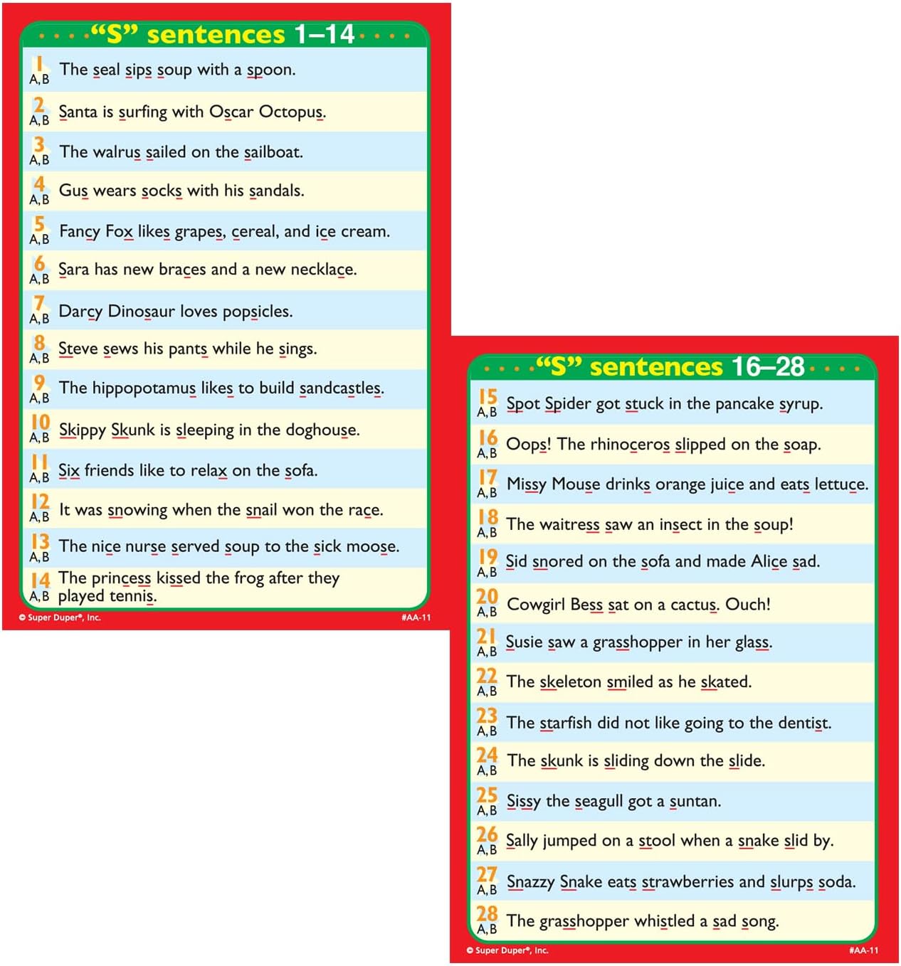 Super Duper Publications | Say and Do® Action Articulation S Sounds Fun Deck | Vocabulary and Language Development Flash Cards | Educational Learning Materials for Children