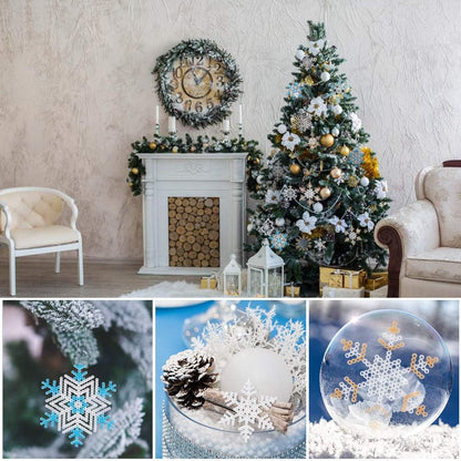 LIHAO Snowflakes Fuse Beads Kit - Made Snowflake Ornament Yourself - Great Christmas Party Favor