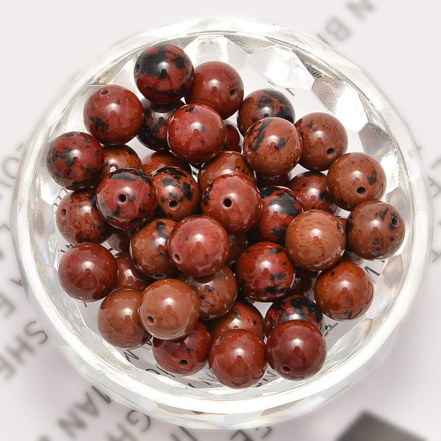 NCB 100pcs Original Natural Stone Beads Gemstone Round Loose Beads 6mm 8mm 10mm (Blue Aventurine, 6mm 100Beads) - Colors B