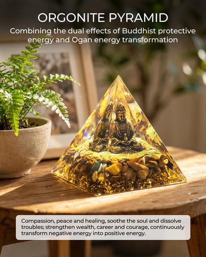 Crystals and Healing Stones, 9 Pcs Healing Crystals Set, 7 Chakra Crystal Stones Set Real Natural Selenite Pyramid Reiki Raw Rock Energy Protection Meditation with Wooden Box, Crystal Gifts for Women