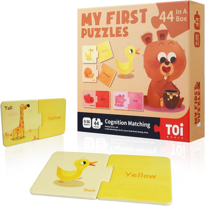 Toi 6 Packs Large Piece Toddler Jigsaw Puzzles for Kids Aged 2.5+, Animal Shaped Floor Puzzles for Beginner, Preschool Learning Game for Boys Girls, Traffic