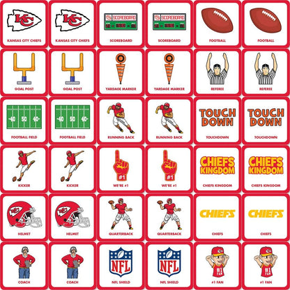 MasterPieces Sports Games - NFL Matching Game - Game for Kids and Family - Laugh and Learn
