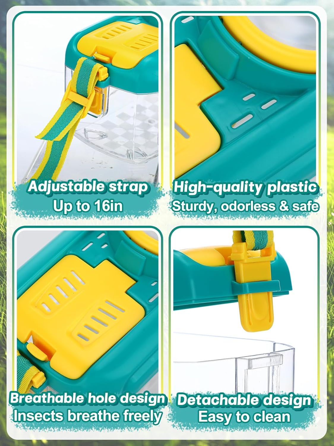 2Sets Bug Catcher for Kids - Sturdy Kids Bug Catching Kit Gifts with Collector Butterfly Net Tweezer, Bugs Habitat Outdoor Explorer Kit for Age 3 4 5 6 7 8, 8Pcs