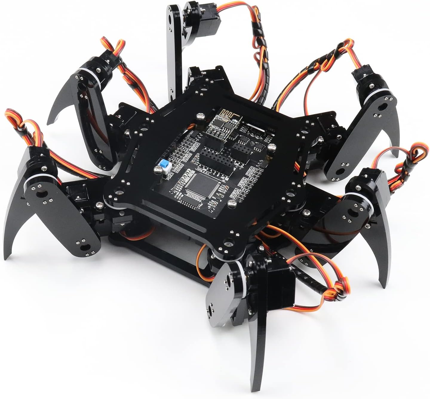 FREENOVE Hexapod Robot Kit with Remote (Compatible with Arduino IDE), Walking Crawling Twisting, App Remote Control, Servo STEM Project