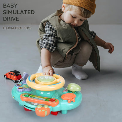 Caterbe Steering Wheel for Toddlers Toys, Baby Montessori Toy for Educational Gift