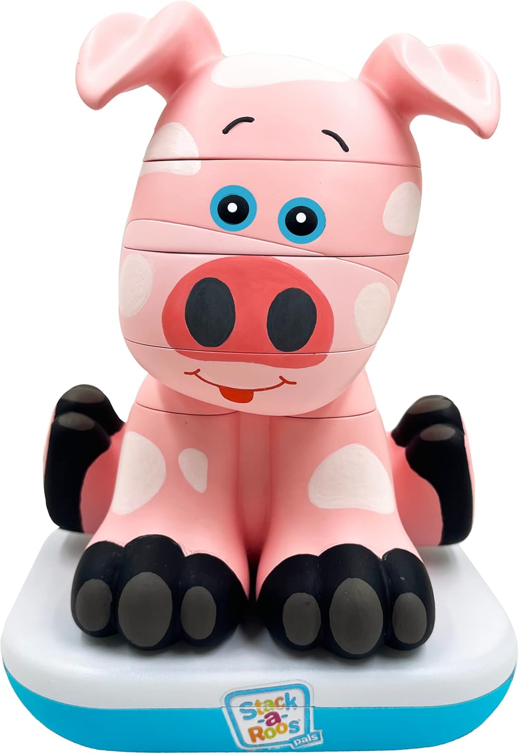 Stack-a-Roos Baby Giraffe by Salus Brands - Animal Stacking Toy, Educational Early Learning Toy for Infants Babies Toddlers, Age 12+ Months - Great Baby Gifts, STEM