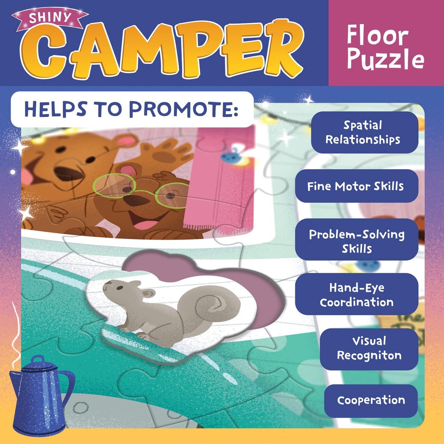 Peaceable Kingdom Hoot Owl Hoot Floor Puzzle – Giant Floor Puzzle for Kids Ages 5 & up – Great for Classrooms