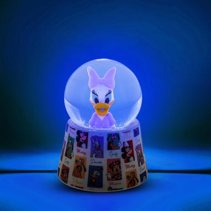 Silver Buffalo Disney Mickey and Friends Mini Light Up Snow Globe│Minnie Mouse│3.8 Inches Tall, 45mm (Small)