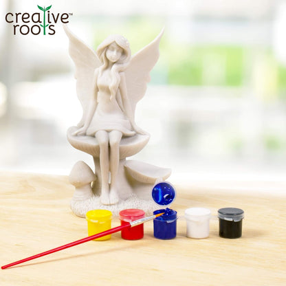 Creative Roots Paint Your Own Rock Pets by Horizon Group USA, 6 Colors, Paint Brush, Wiggly Eyes and Glue Included, Multicolor