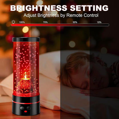 Volcano Lamp Science Kit, STEM Volcano Eruption Educational Kids Night Light USB/Battery Power, Christmas Gifts for Kids Adults,Leak-Proof Relaxing Sensory Light for Home Bedroom Decor (Gift Ready)