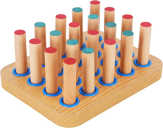 Wooden Pegboard for Occupational Therapy, Occupational Therapy Tools, Peg Board, Hand Therapy Equipment Hand Therapy Peg Board to Improve Finger Dexterity