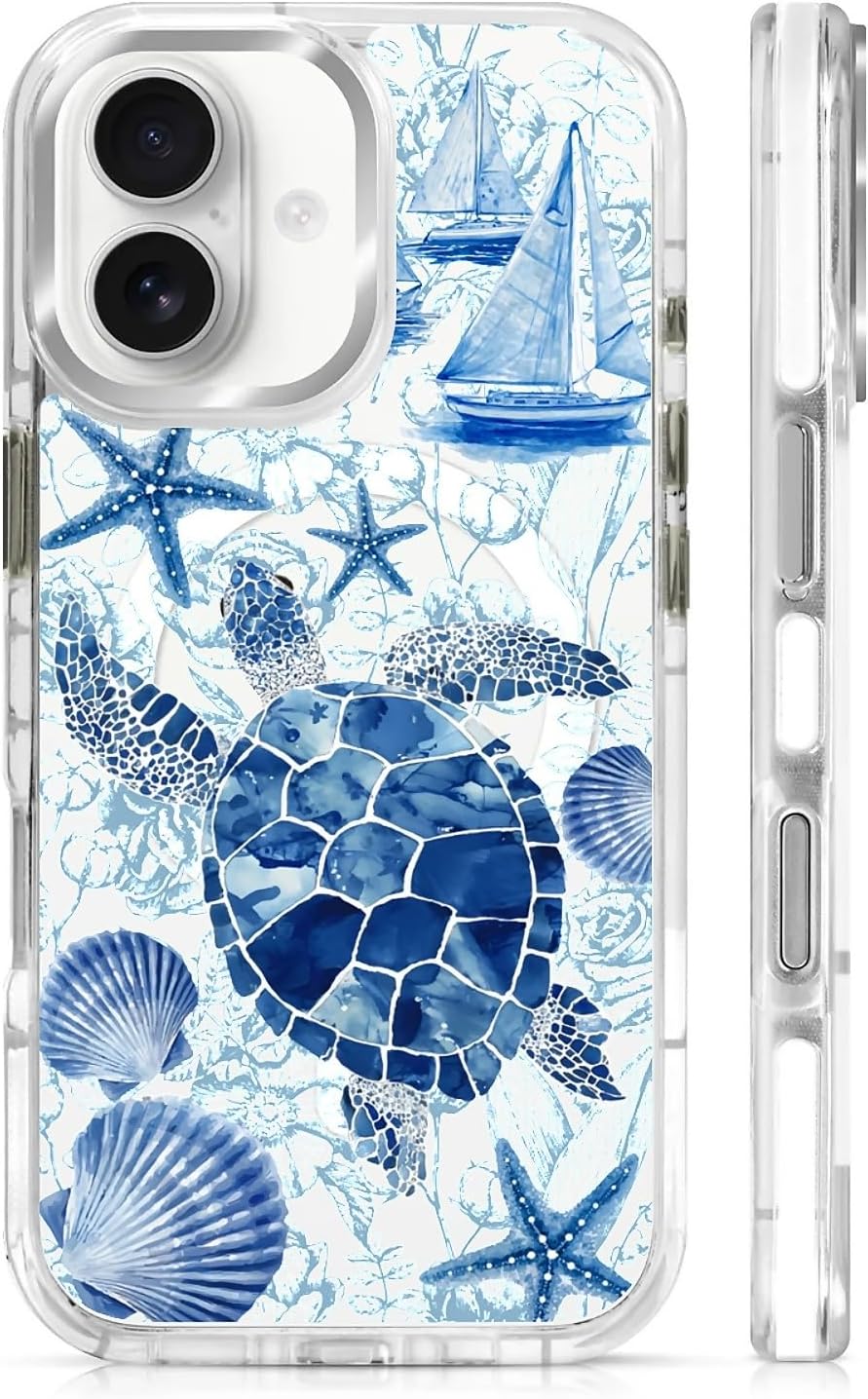 for iPhone 17 Pro Max Case [Compatible with Magsafe],Girls Women Clear Magnetic Case Silicone Shockproof Protective Cover with Pattern Colorful Motivational Letters